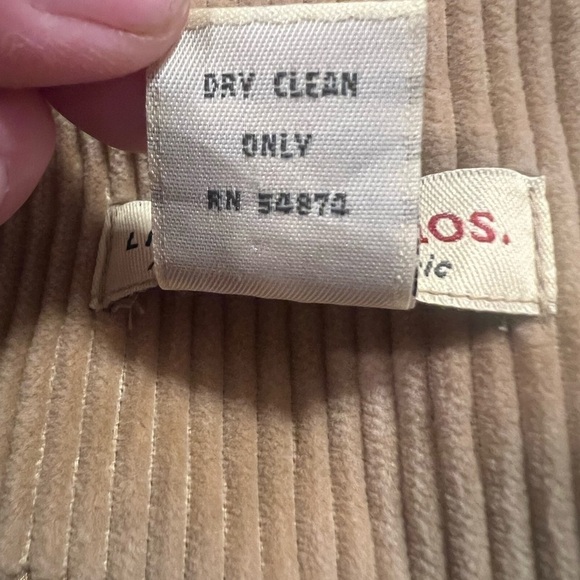 Limited Chinos vintage beige corduroy 2 button jacket - Picture 7 of 7